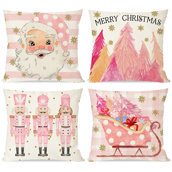 thumbnail image 2 of GEEORY Chrstmas Pllow Covers 18x18 Nch Set Of 4, Buffalo Plad 2 of 12