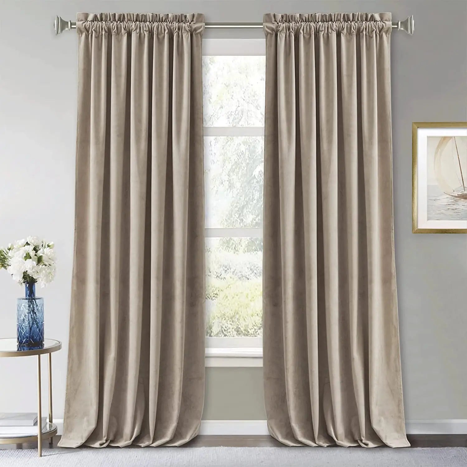 PANDICORN Polyester Curtain for Living Room Hotel