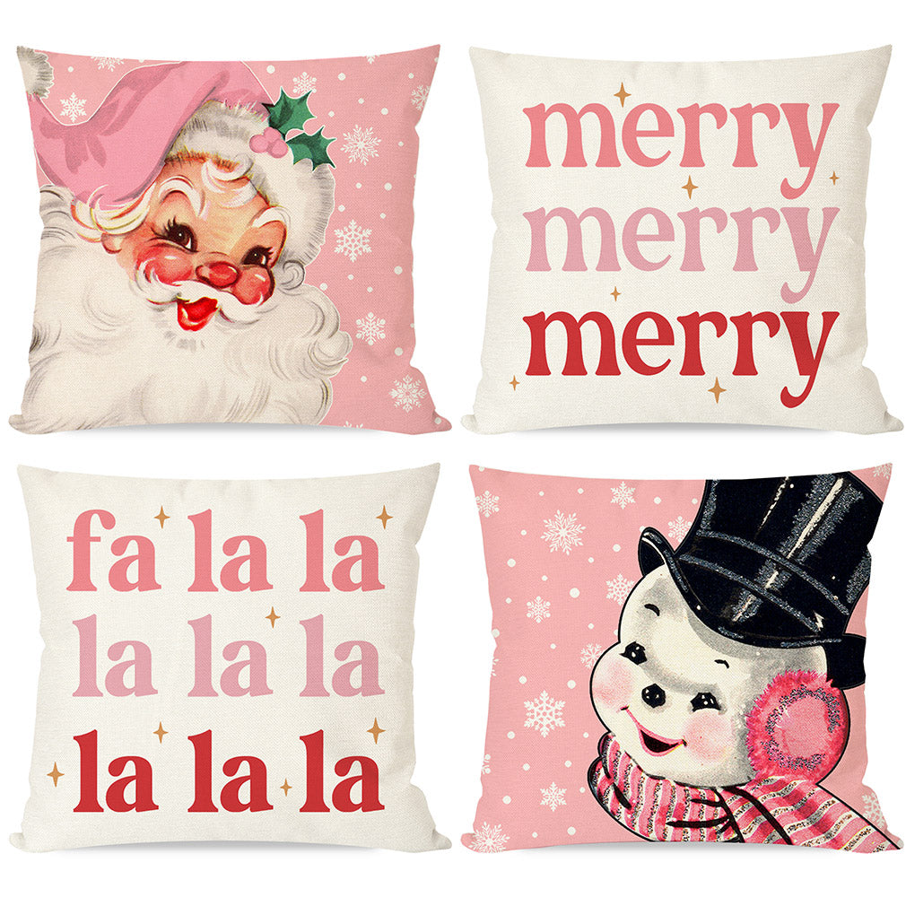 Christmas Pillow Covers 18x18 Set of 2 Farmhouse Chrismas