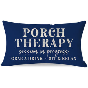 PANDICORN Porch Therapy Throw Pillow Covers 12x20 Inch for Front Porch Patio Decor Decorations