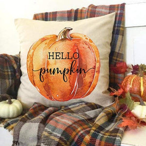 PANDICORN Farmhouse Fall Pillow Covers 18x18 Set of 4 for Fall Decor, Pumpkin Patch Leaves Truck, Fall Thanksgiving Decorations Throw Pillows